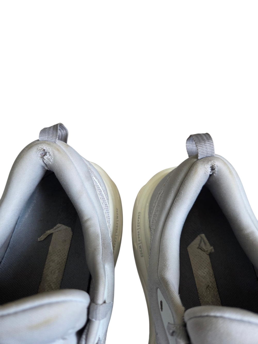 HOKA Bondi 8 Light Gray/White Sz 8 - Picture 12 of 14